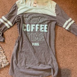 PINK half long sleeve shirt